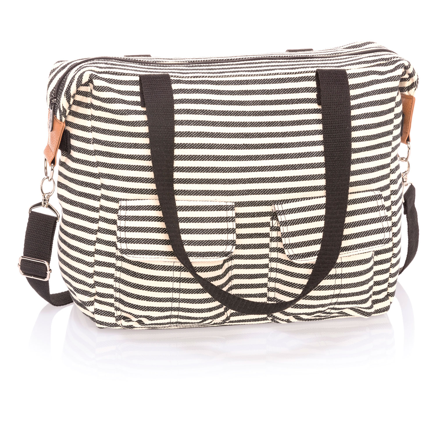 Twill Stripe Casual Cargo Bag Thirty One Ts Affordable Purses Totes And Bags