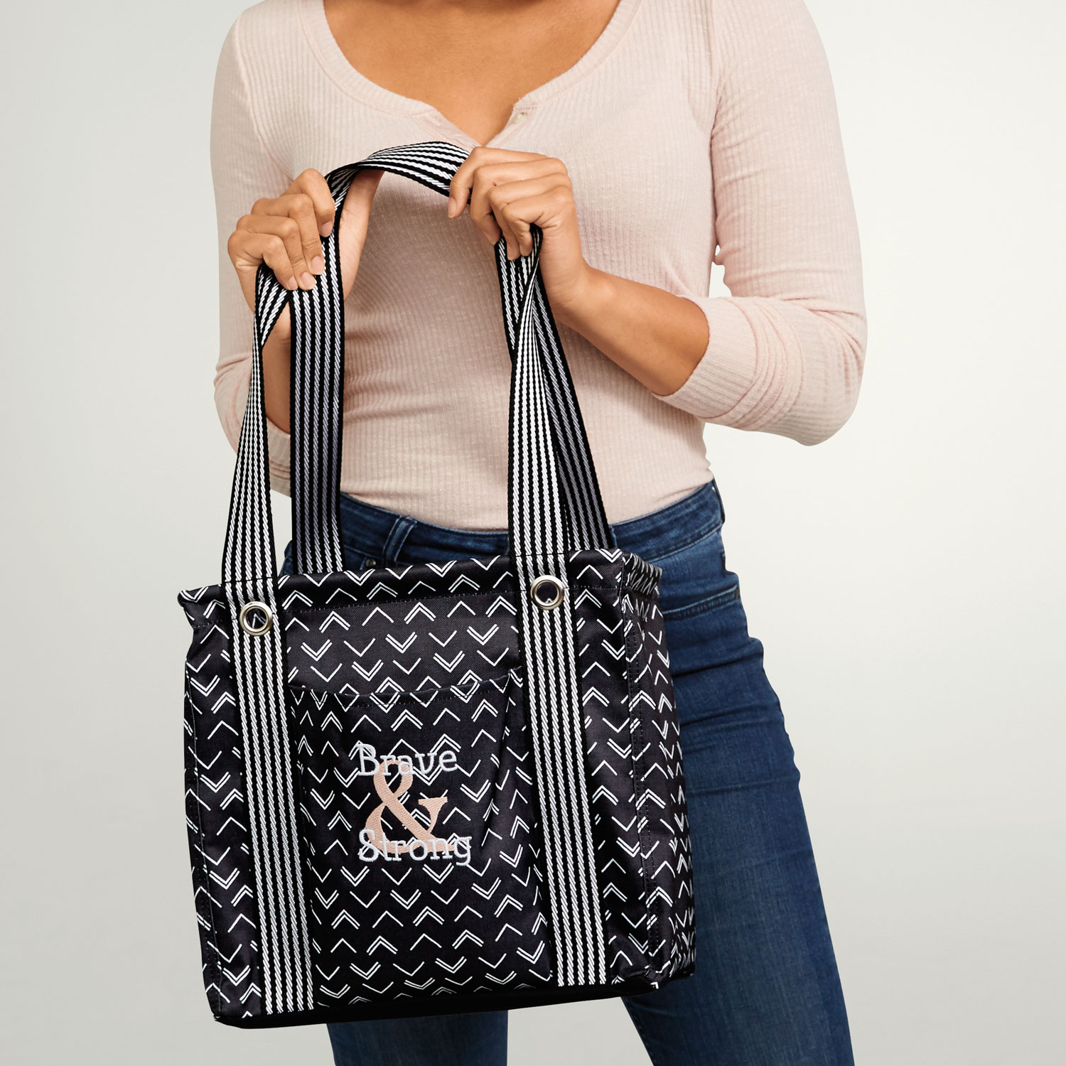 small utility tote vista stripe