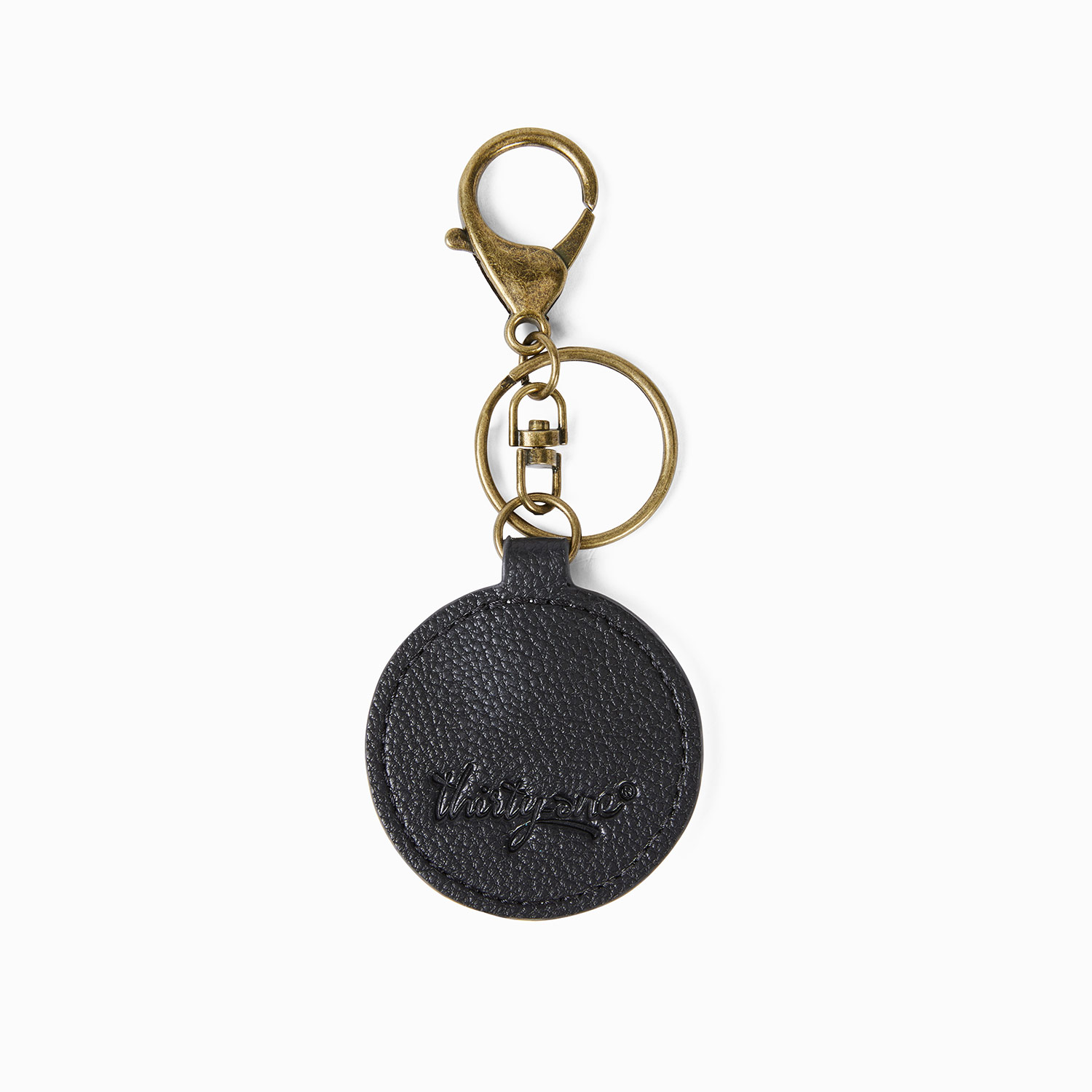 H Black Keychain Bag Charm