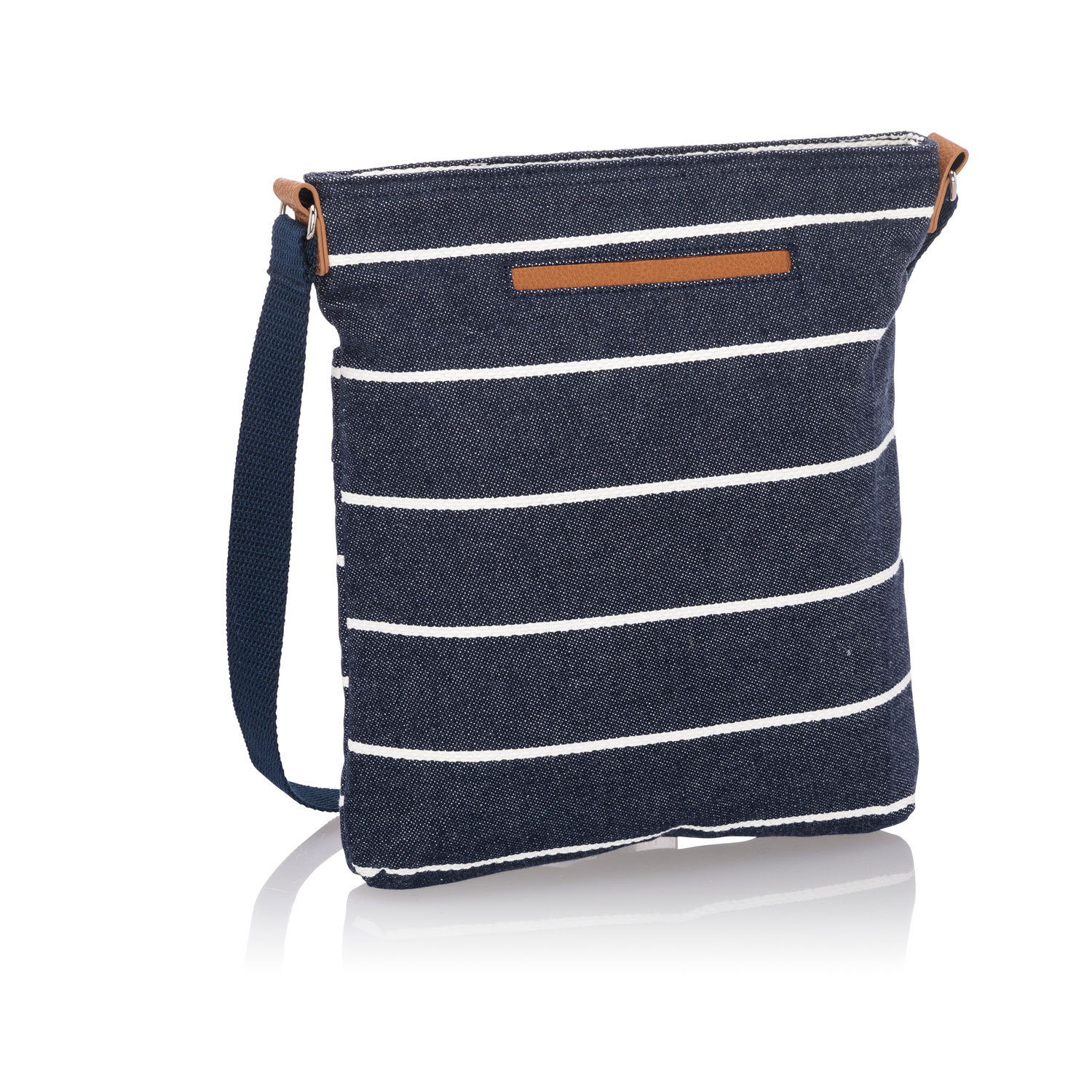 navy over the shoulder bag