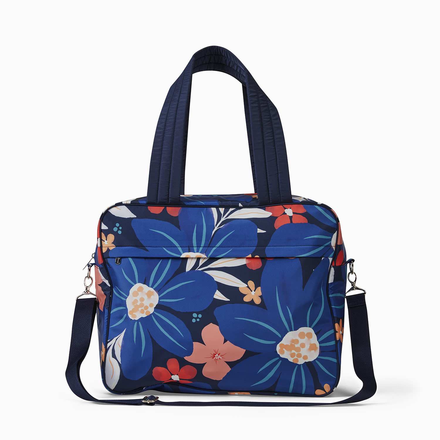 Vera Bradley Pink Green Floral Shoulder Bag Purse 13x9 inches | eBay