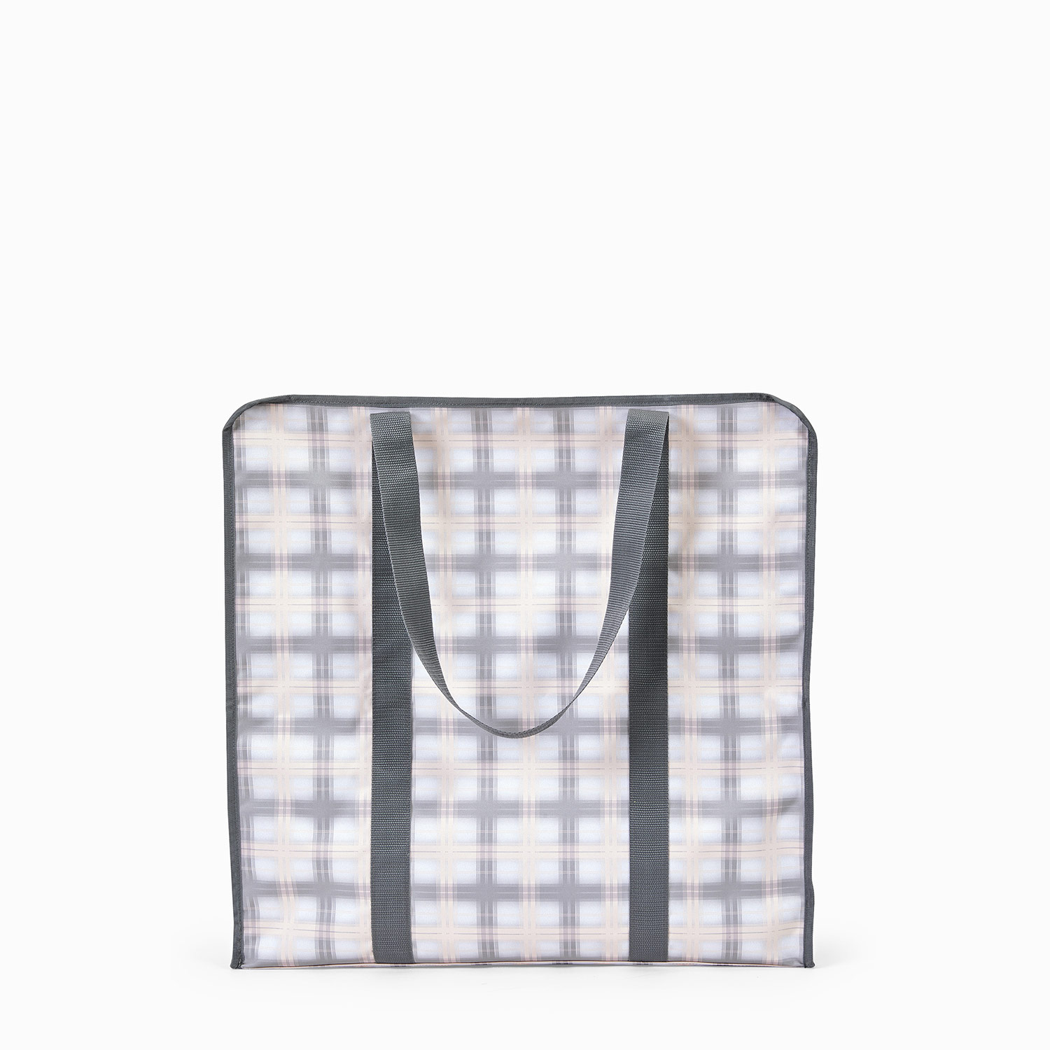 Pale Pink Plaid Utility Storage Tote Thirty One Gifts