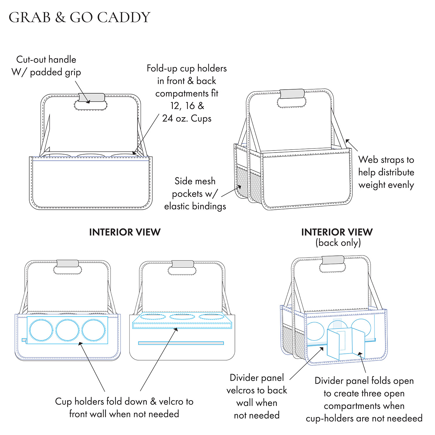 Dealsgogo RV Shower Corner Storage Bar, Shower Corner Storage