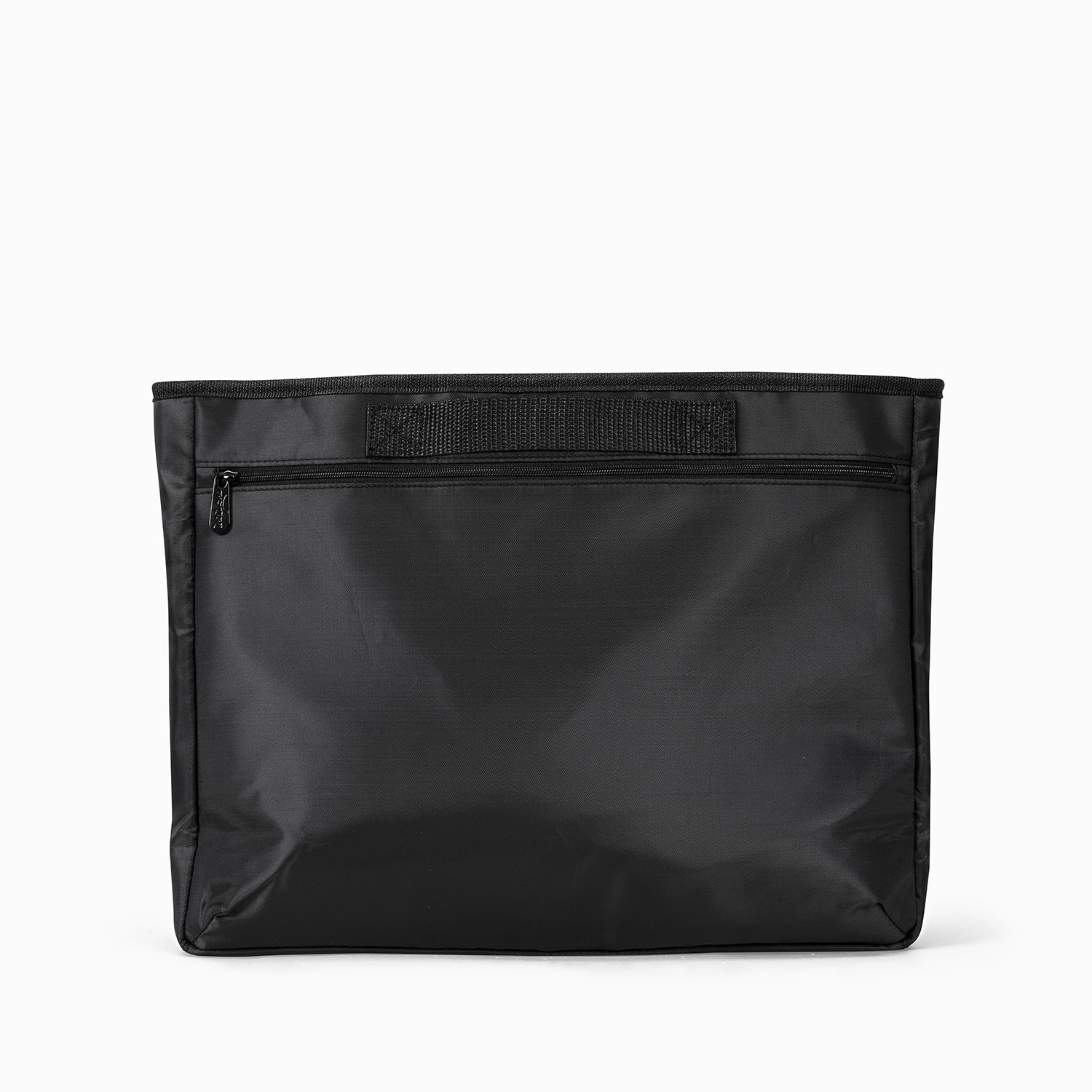 BOOTSTRAPT 18 in. Contractor's Tote Bag with Integrated Parts Bin Compartment and Waterproof Rain Cover, Black