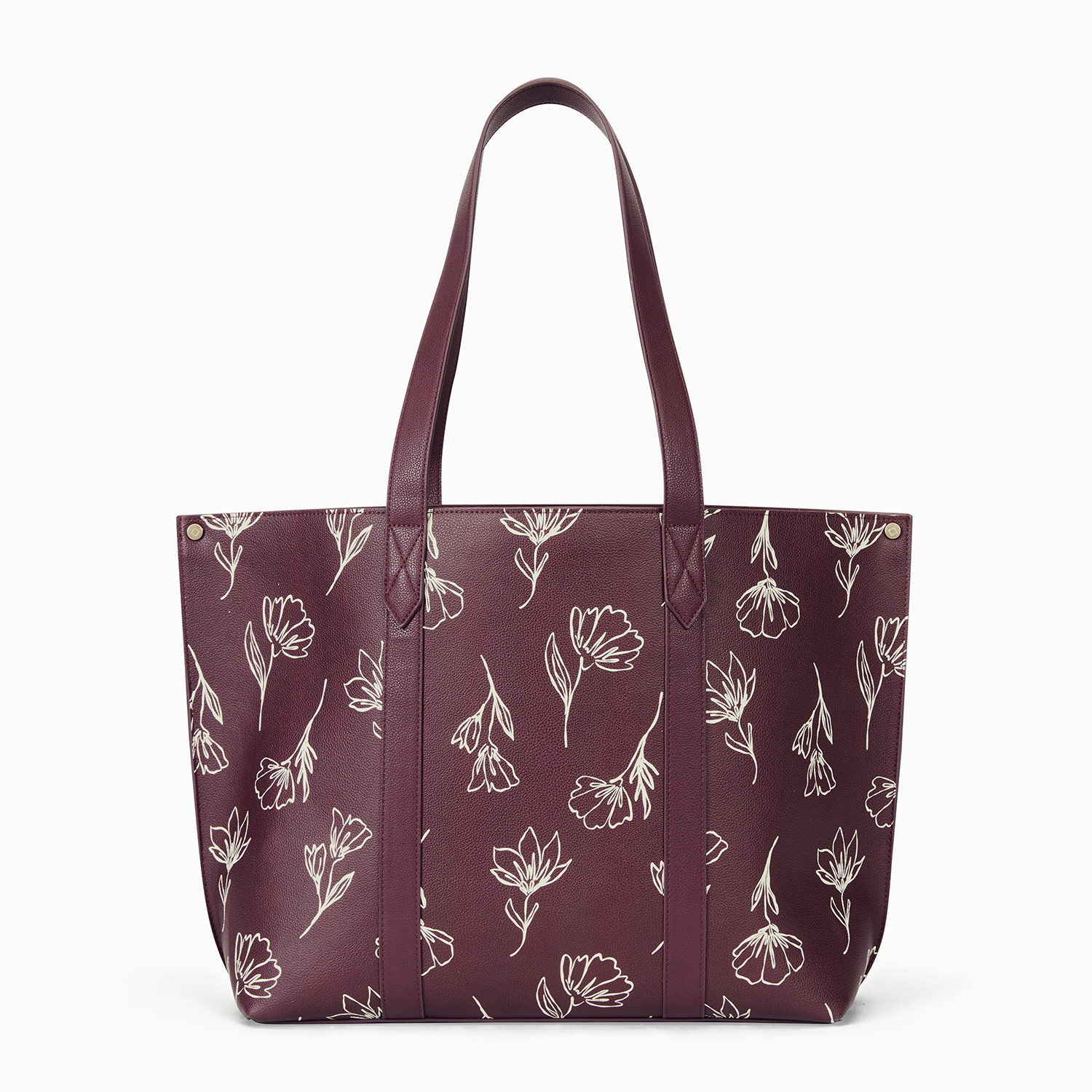 Sketched Floral Smooth Pebble - Double-Zip Crossbody Bag - Thirty-One Gifts  - Affordable Purses, Totes & Bags