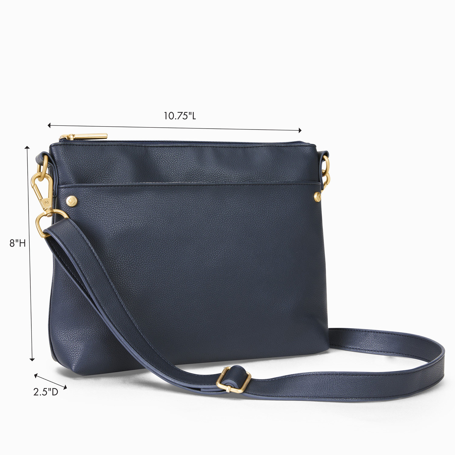 Convertible Crossbody Backpack - Navy Blue – Ampere Creations