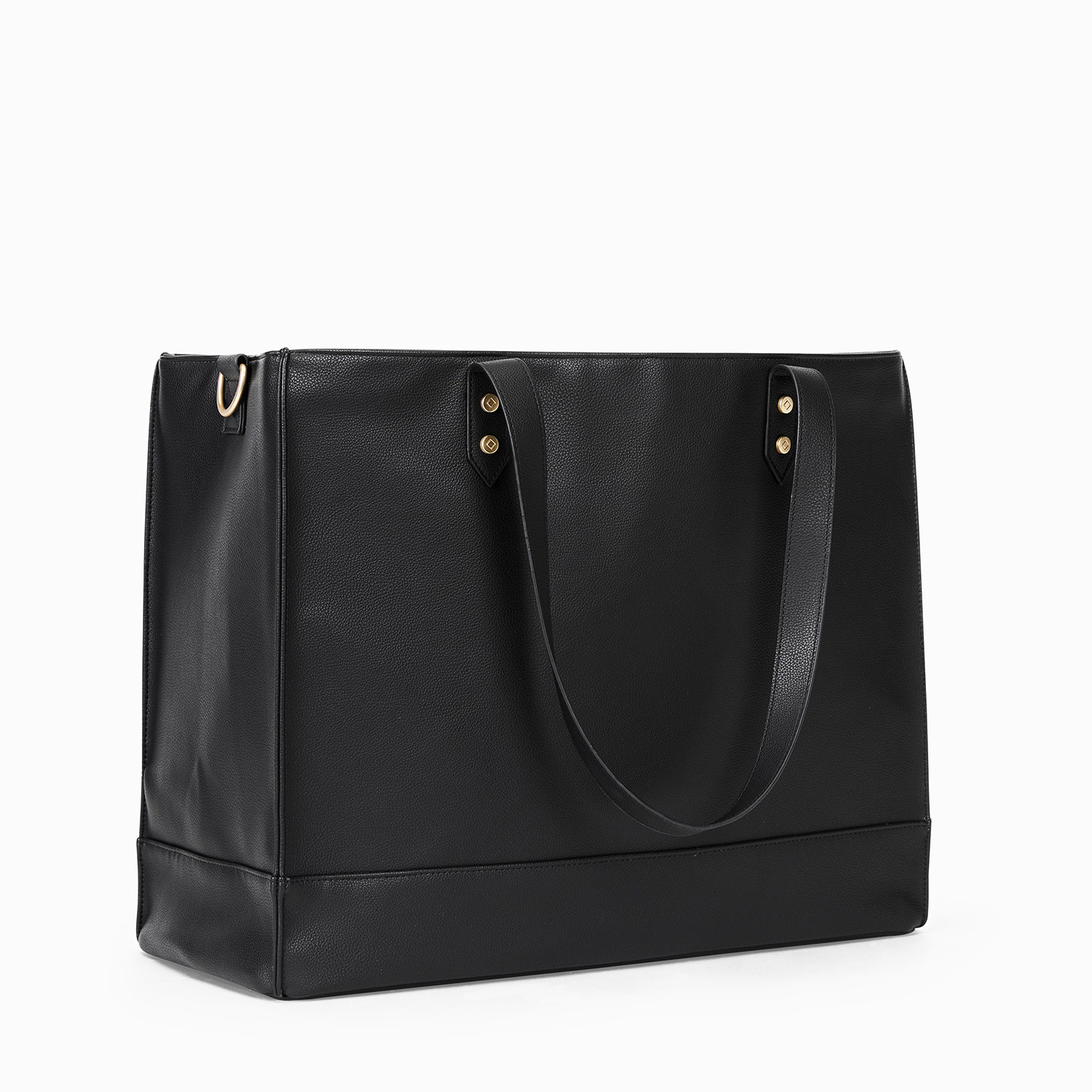 black square tote bag