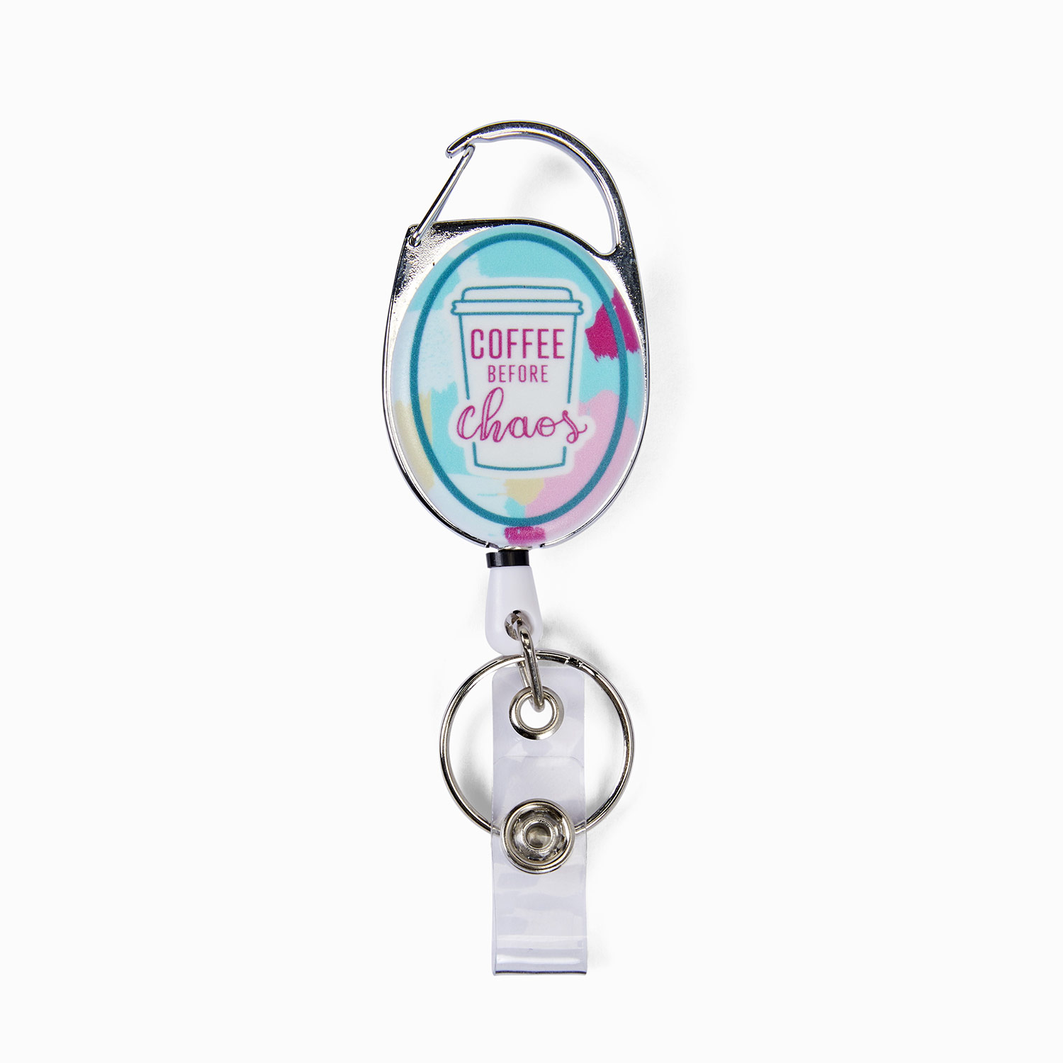 Coffee Badge Reel/Retractable Badge Reel/ID Badge Holder (Take