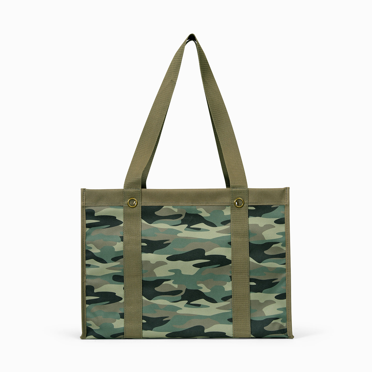 Funtote Sidezipper Street camouflage canvas tote bag