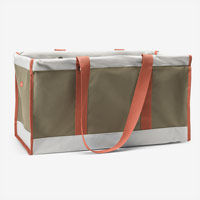 Large Utility Tote - Olive Colorblock