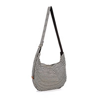 retro metro hobo crossbody twill stripe