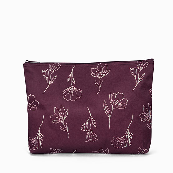 Zipper Pouch - Sketched Floral