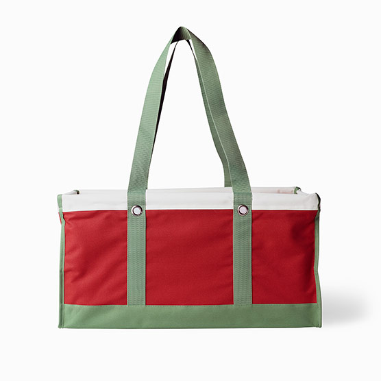 Large Utility Tote - Holiday Colorblock