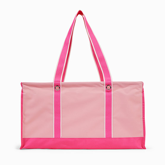 Large Utility Tote - Neon Pink Colorblock
