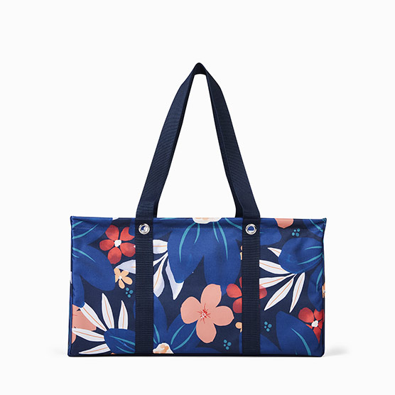 Large Utility Tote - Midnight Floral