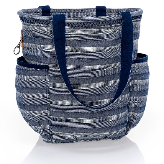 dot dash woven bag