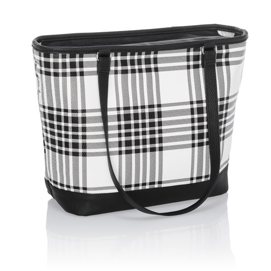 buffalo check tote bag