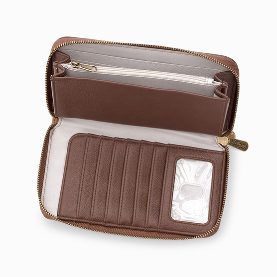 Cappuccino Smooth Pebble - Slim Wallet - Thirty-One Gifts
