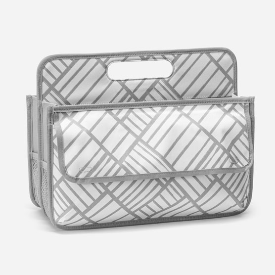 Deluxe Double Duty Caddy - Grey Patchwork