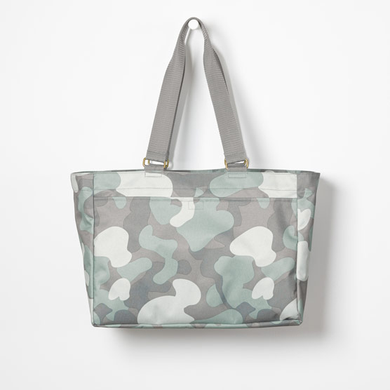 gray tote purse