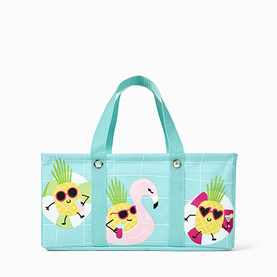 Tiny Utility Tote - Pineapple Pool Party