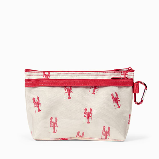 Clear Clip Pouch - Little Lobsters
