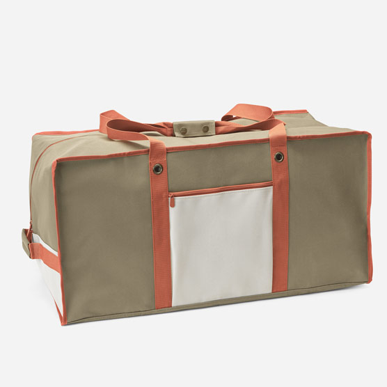 Extra Large Storage Tote - Olive Colorblock