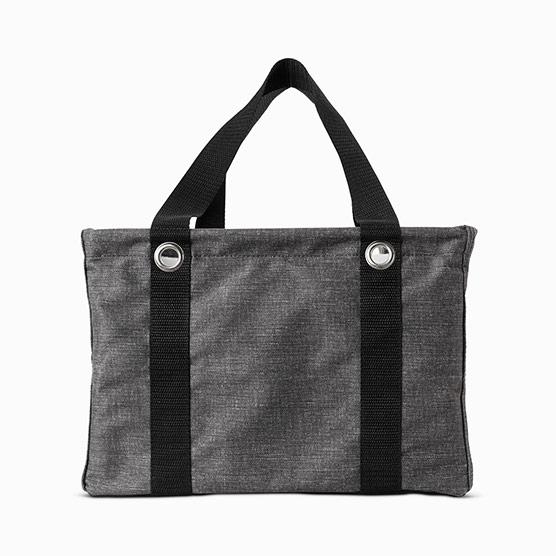 Square Utility Tote - Charcoal Crosshatch