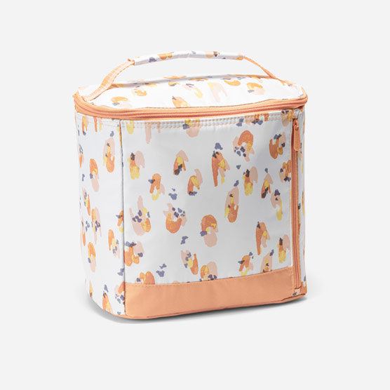 Insulated Bucket Tote - Soft Watercolor Spots