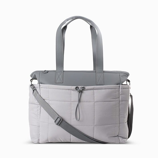 Commuter Quilted Tote - Whisper Grey