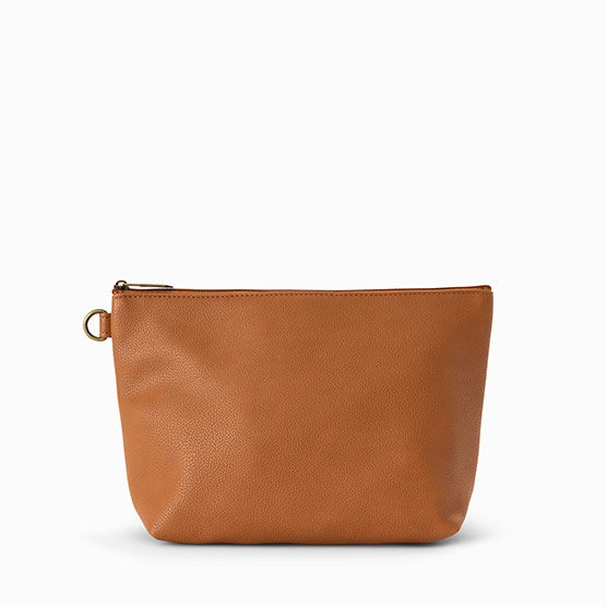 Tapered Pouch - Caramel Smooth Pebble