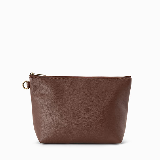 Tapered Pouch - Cappuccino Smooth Pebble