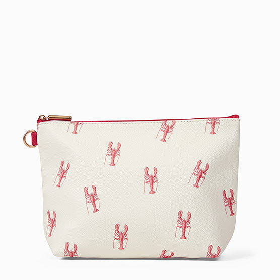 Tapered Pouch - Little Lobsters Smooth Pebble