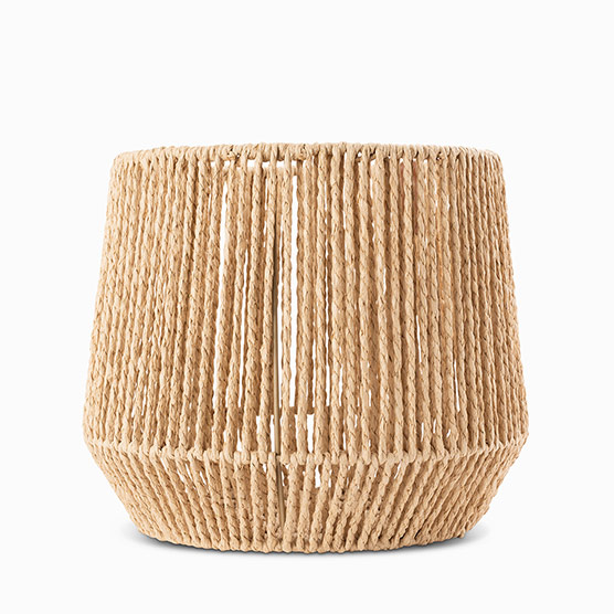 Small Round Weave Basket - Natural Basketweave