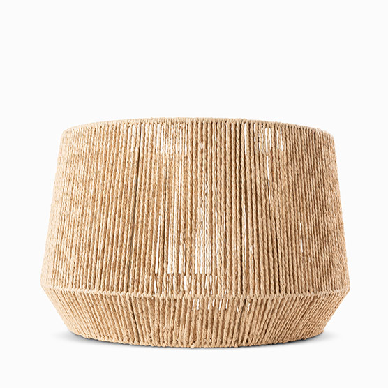 Large Round Weave Basket - Natural Basketweave