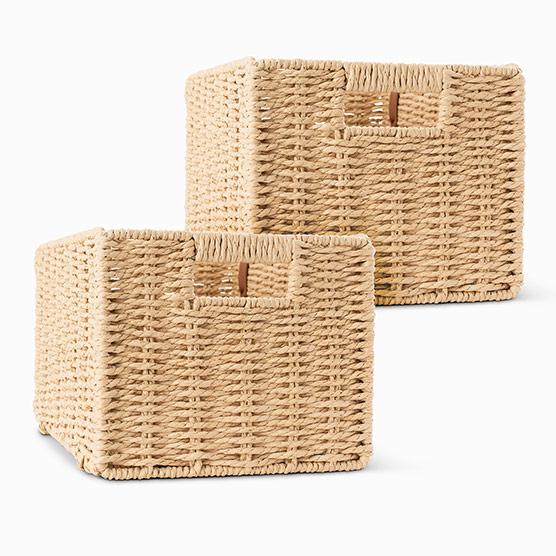 2 Collapsible Rectangle Baskets - Multi