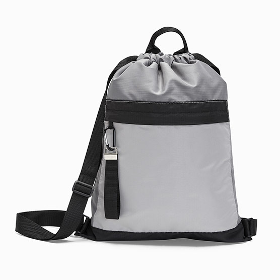 Essential Cinch Backpack - Black Colorblock