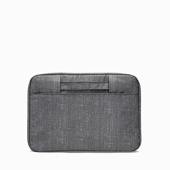 Small Laptop Sleeve - Charcoal Crosshatch